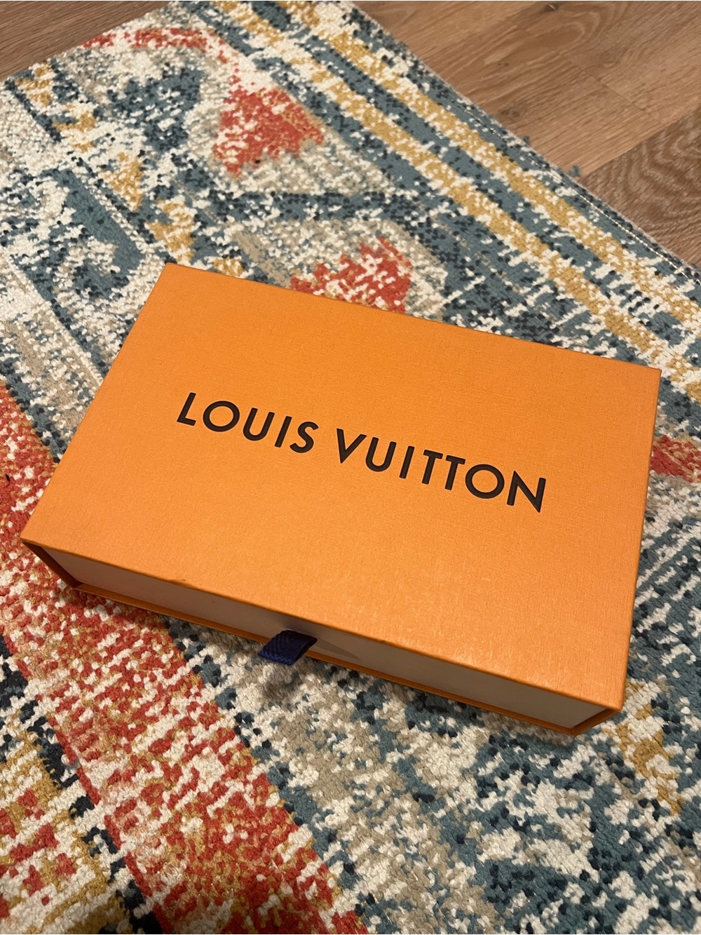 Louis Vuitton LV Orange Designer Wallet Bag Purse Accessory Gift Box Home Decor